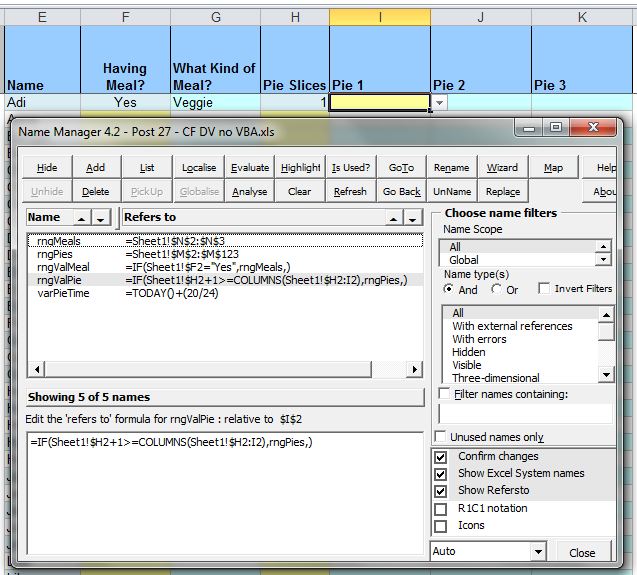 Conditional range name definition